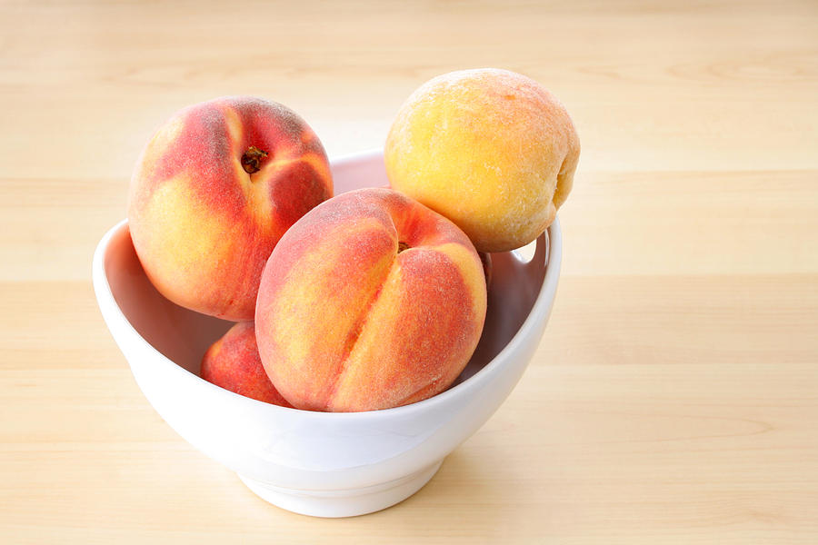 Bowl Of Peaches Photograph