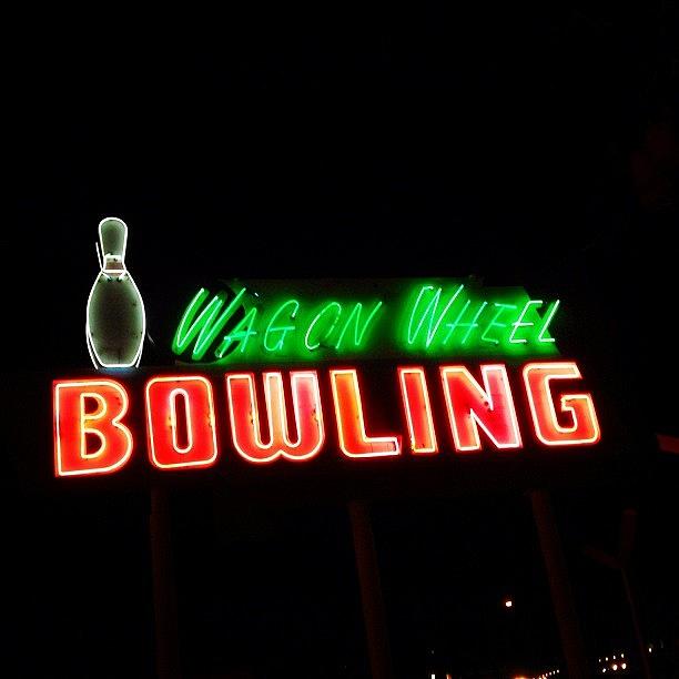 Bowling Photograph - #bowling #night by Denise Taylor
