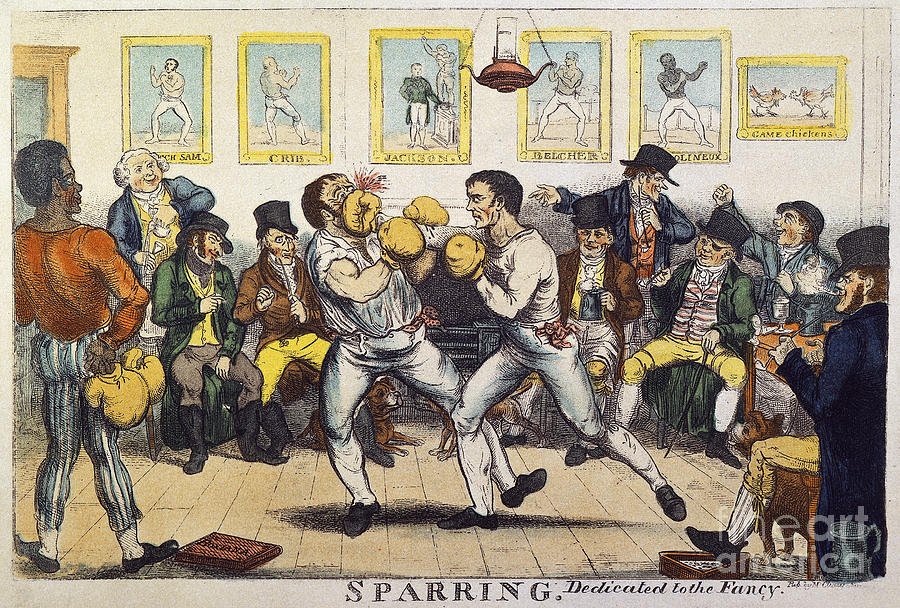 BOXING, 19th CENT Drawing by Granger