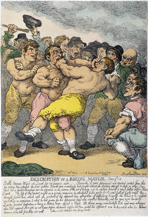 Boxing Match, 1812 Photograph by Granger