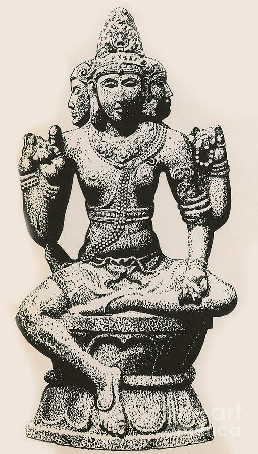 Brahma, Hindu God Photograph by Photo Researchers