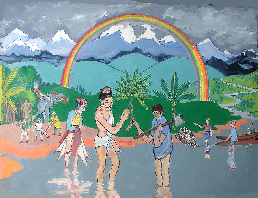 Brahmadatta Finds Mango Painting by Scott Cumming