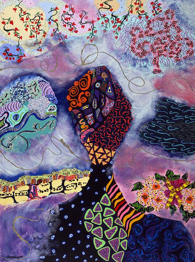 Brainstorming Painting by Gale Goldwoman