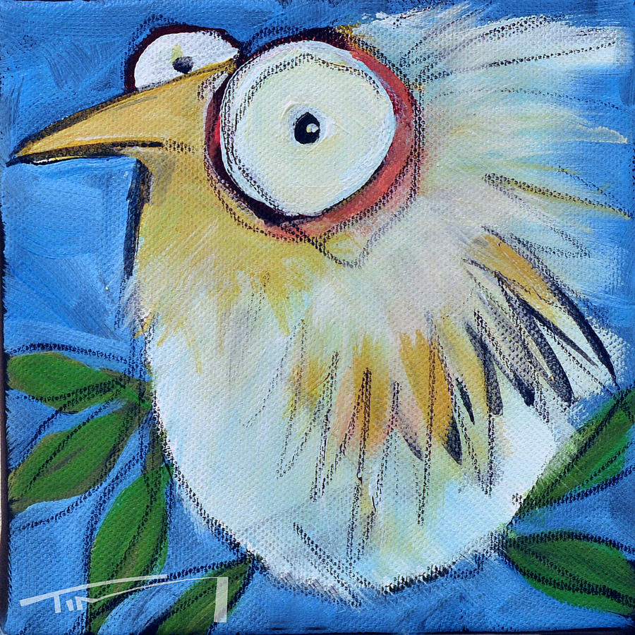 Bird Painting - Branch Bird 6 by Tim Nyberg