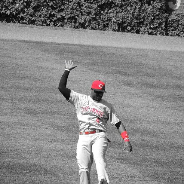 Reds Photograph - #brandonphillips Doing The Hokey Pokey by Reds Pics
