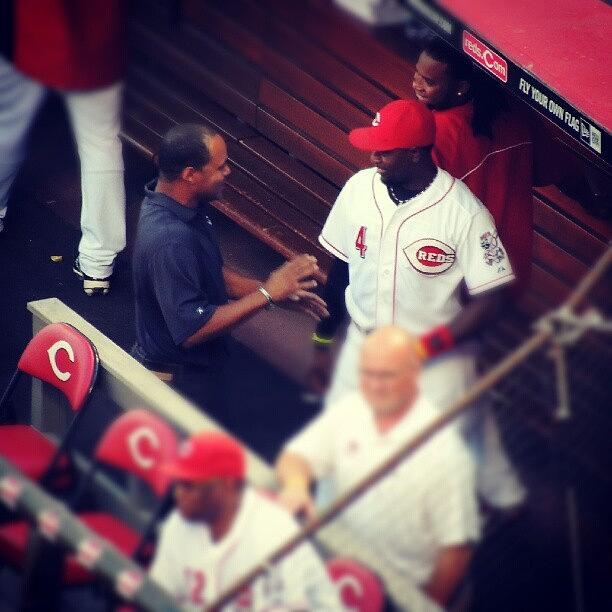 Reds Photograph - #brandonphillips  Future Hof Talking by Reds Pics