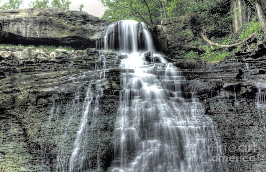 Brandywine Falls in HDR Photograph by David Bearden