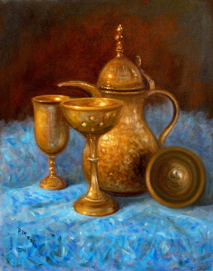 Brass Still life Painting by Donelli  DiMaria