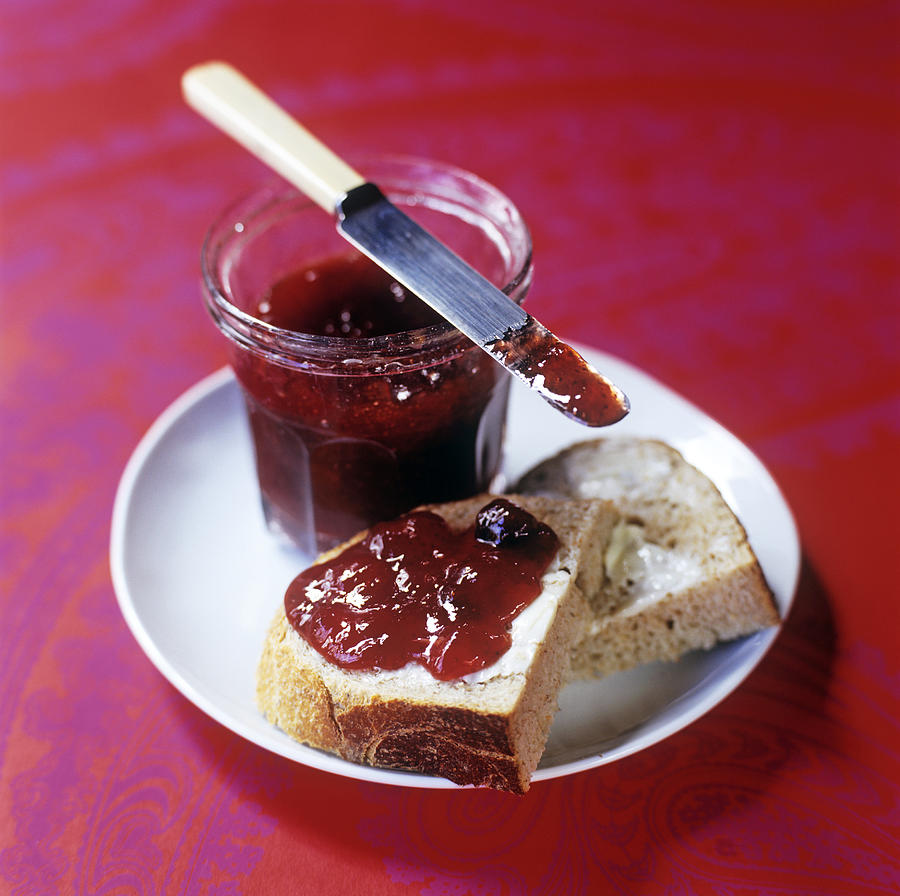 Bread Photograph - Bread And Jam by David Munns