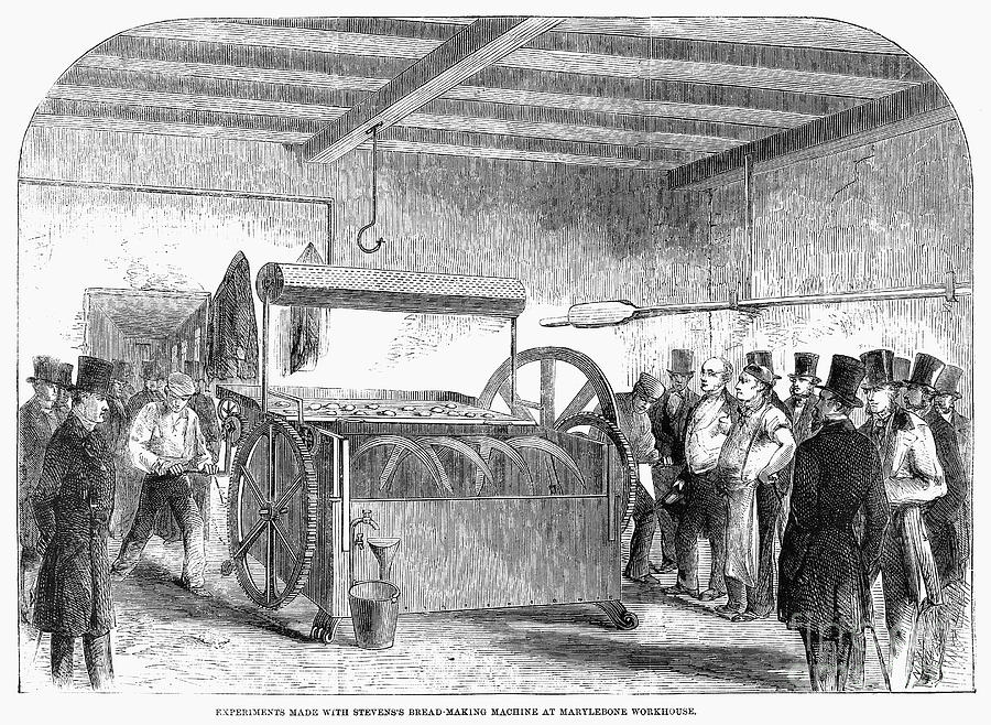 Bread-making Machine, 1858 Photograph by Granger