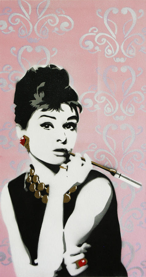 Audrey Hepburn Painting - Breakfast at Tiffanys by Victor Cavalera