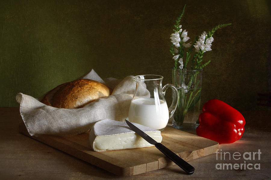 Cheese Photograph - Breakfast by Matild Balogh