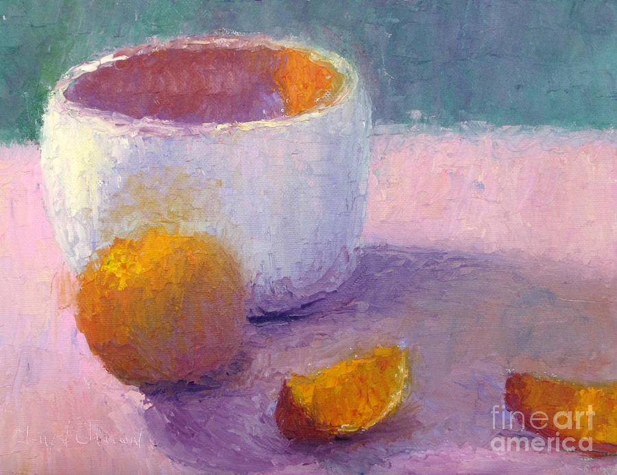 Breakfast Oranges Painting by Terry  Chacon