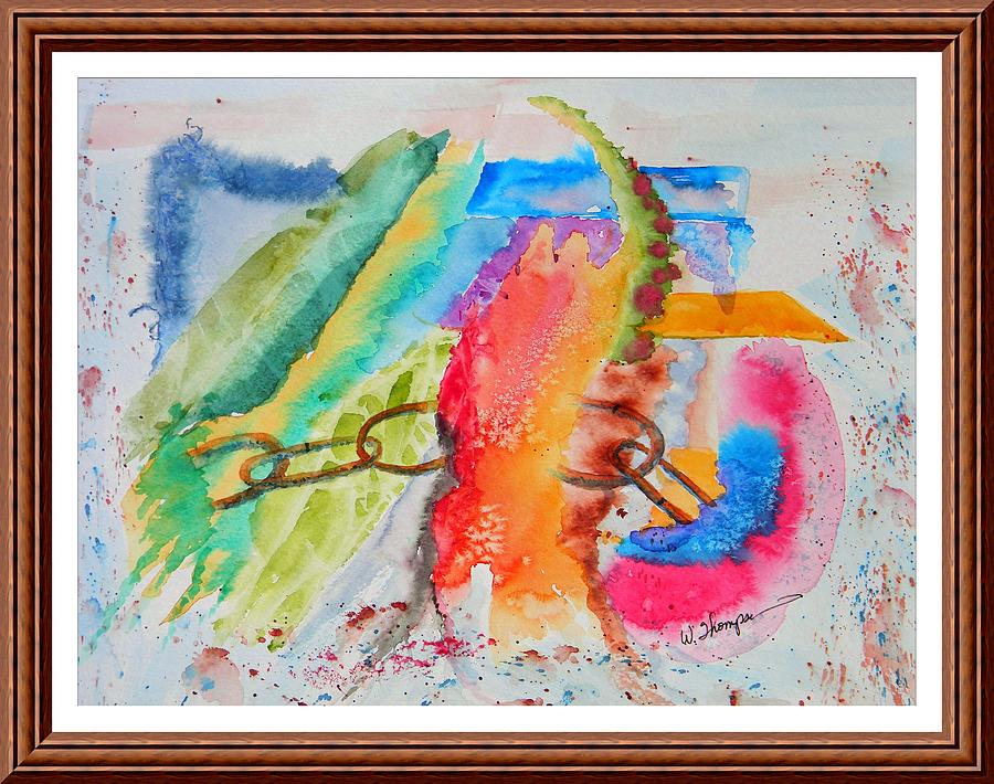 Breaking The Chains Abstract Painting by Warren Thompson
