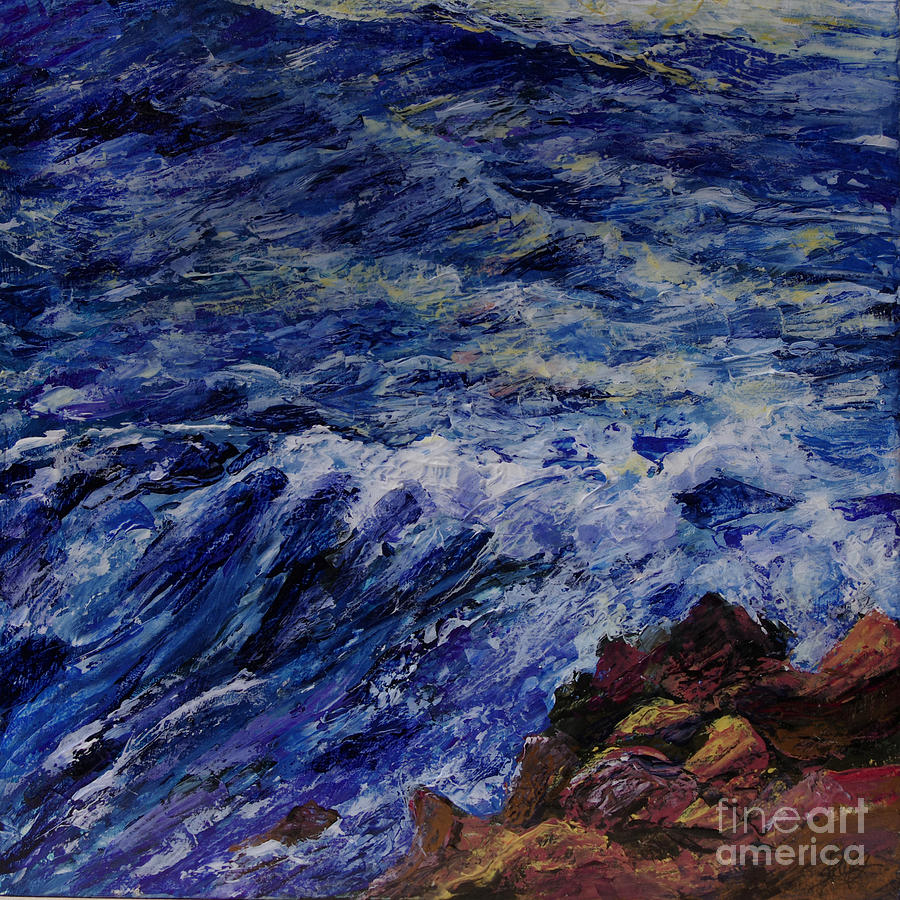 Breaking the Waves Painting by Shelly Leitheiser