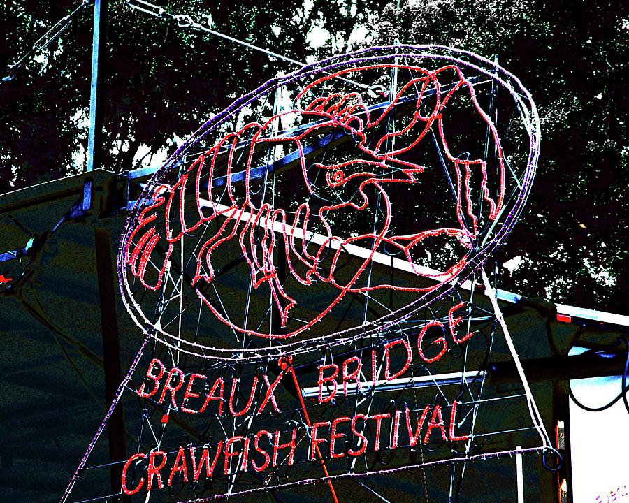 Breaux Bridge Crawfish Festival Digital Art by Lizi Beard-Ward