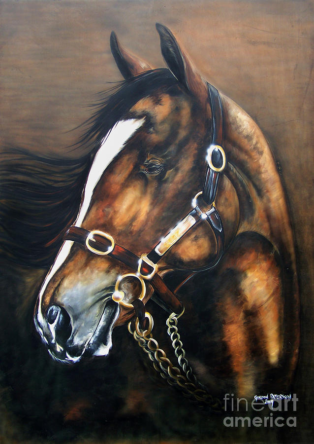 Horse Painting - Breeze by Gordon Paterson