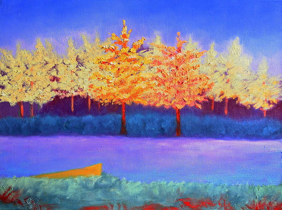 Brians Lake Painting by Karin Eisermann