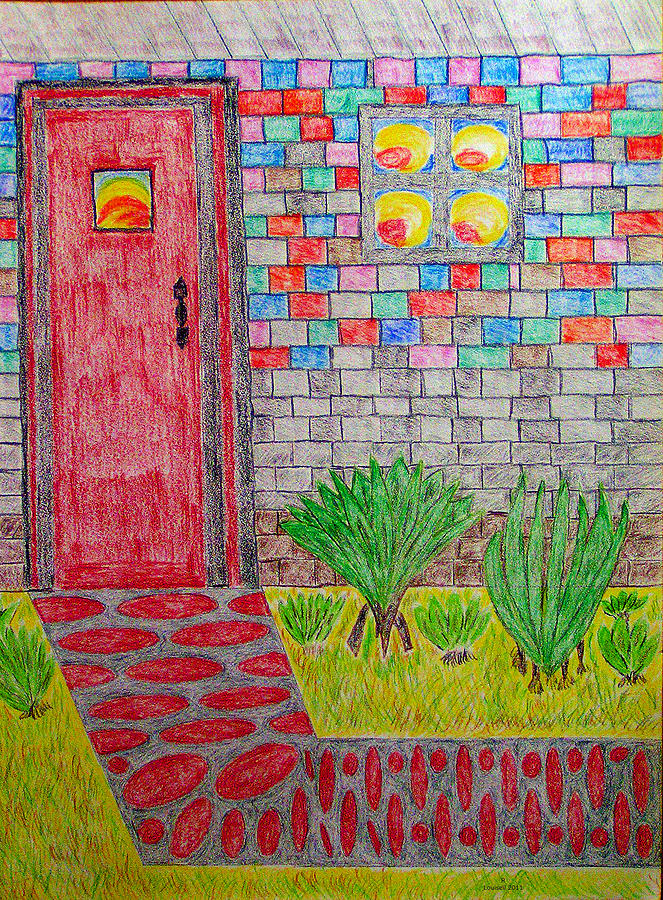 Brick House Painting by Robyn Louisell