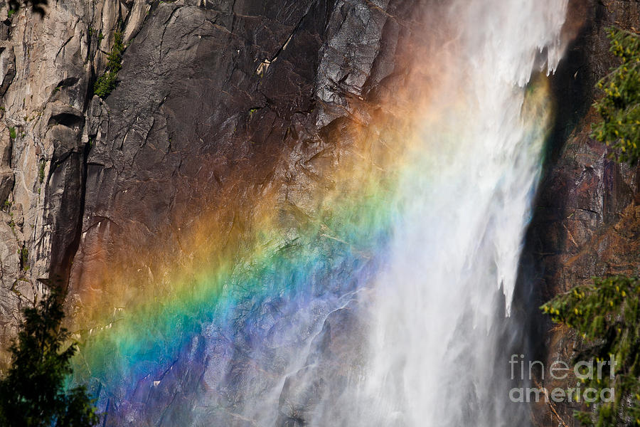 Bridalveil Fall Rainbow Photograph by Olivier Steiner