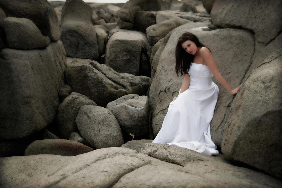 Ocean Photograph - Bride On The Rocks by Rick Berk