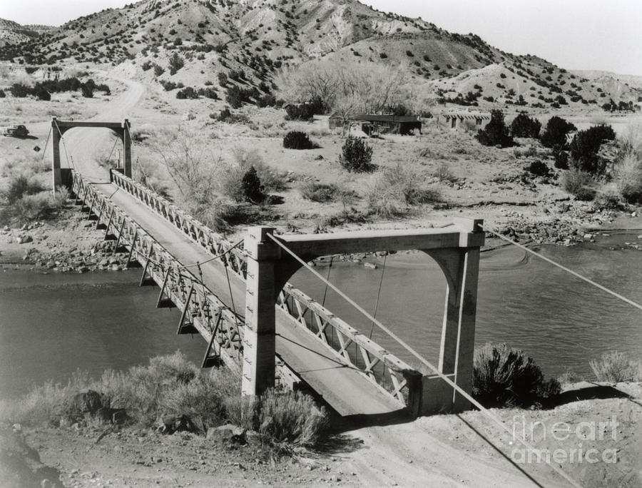 Bridge At Otowi, New Mexico, Usa Photograph by Los Alamos National Laboratory