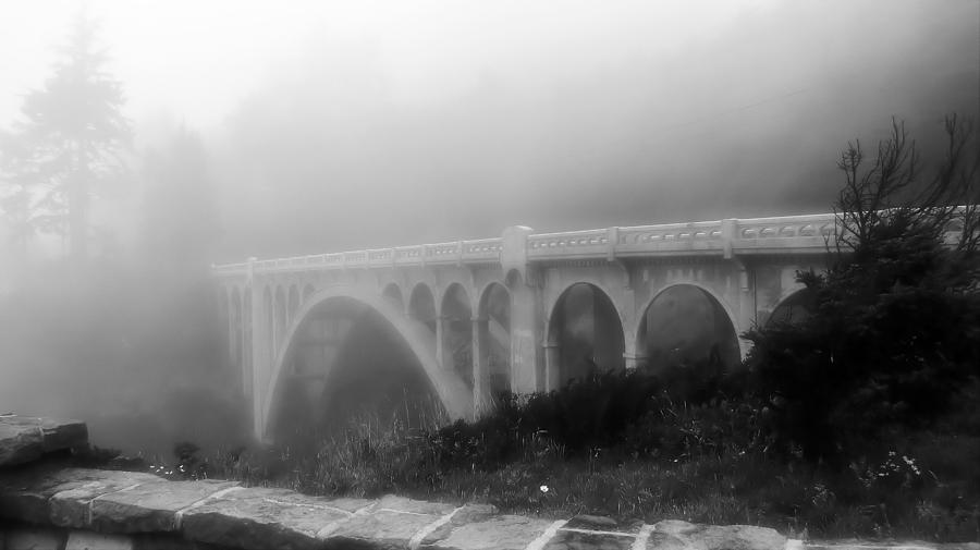 Bridge In Fog Photograph by KATIE Vigil