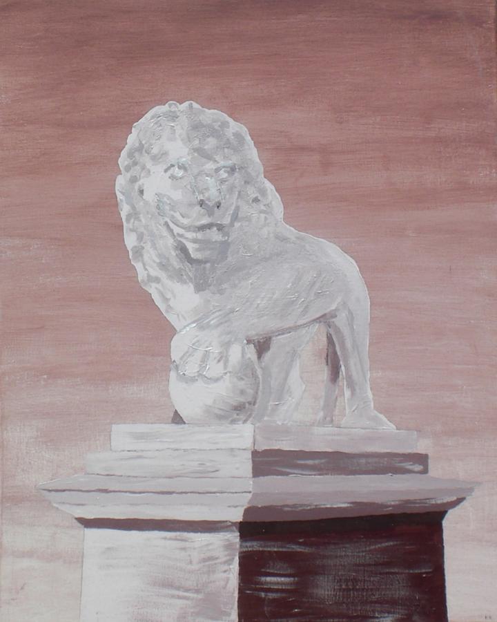 Lion Painting - Bridge of Lions - Panel 1 by Kelvin Kelley