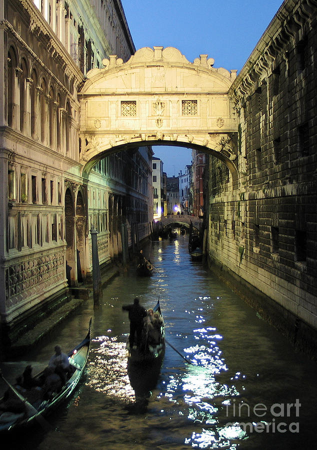 Holiday Photograph - Bridge Of Sighs Venice by Bernard Jaubert
