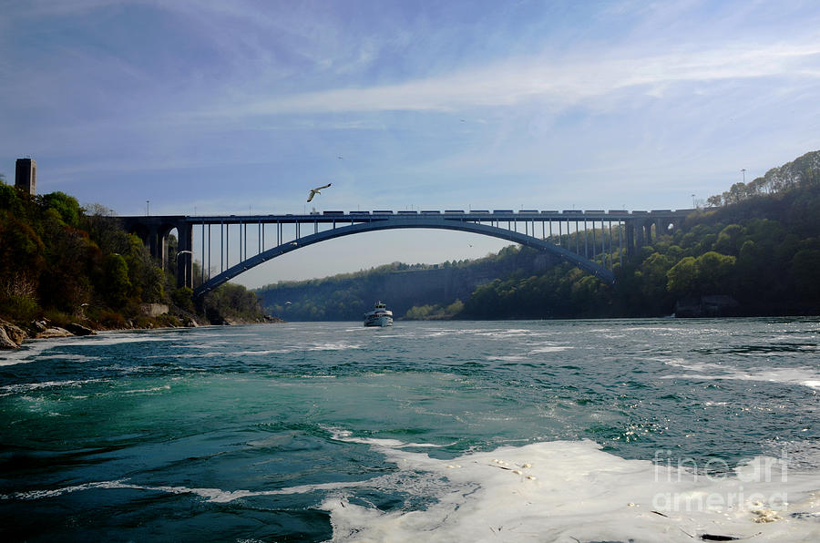 Landscape Photograph - Bridge on the River Niagara by Pravine Chester