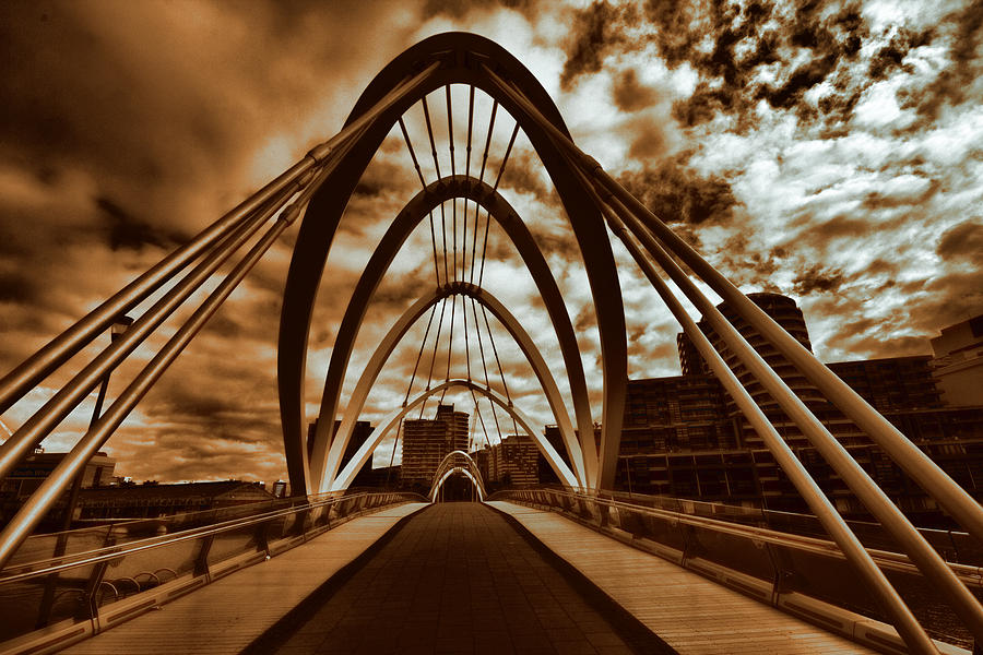 Bridge over the River Yarra Photograph by Douglas Barnard