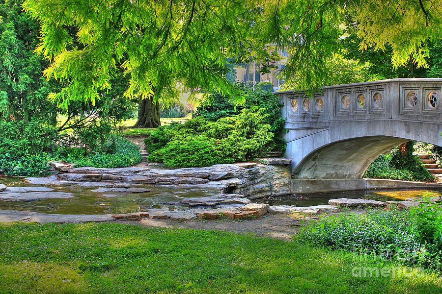 Bridge over Waterway at Eden Park Photograph by Jeremy Lankford