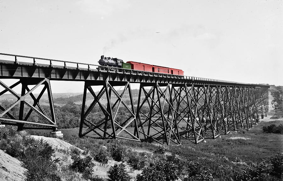 Bridge Train Photograph by Andrew Fare