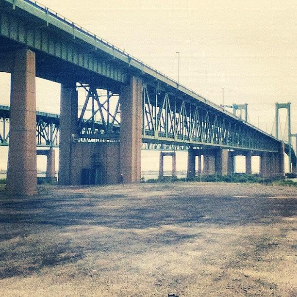 Bridge Photograph - #bridges #delawarememorialbridge #steel by Charles Dowdy