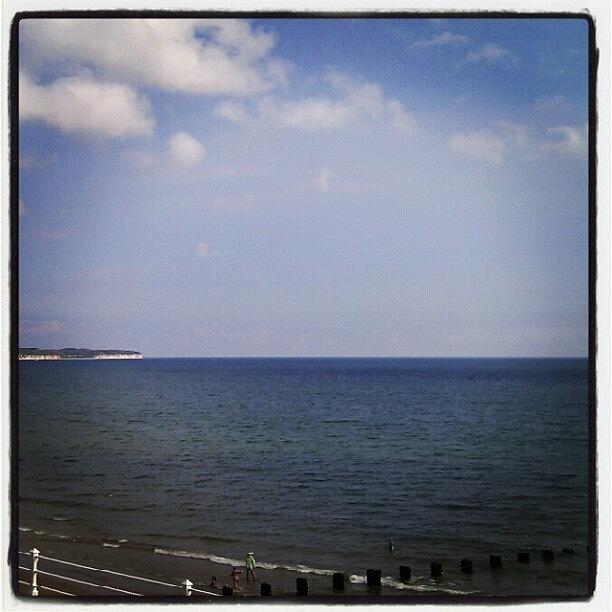 Summer Photograph - #bridlington #sun #sky #blue #clouds by Lucy Maughan