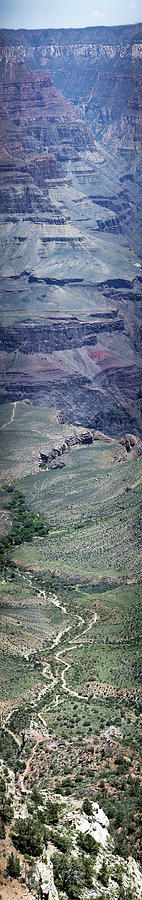 Bright Angel Trail Vertical Panorama Photograph by Gregory Scott