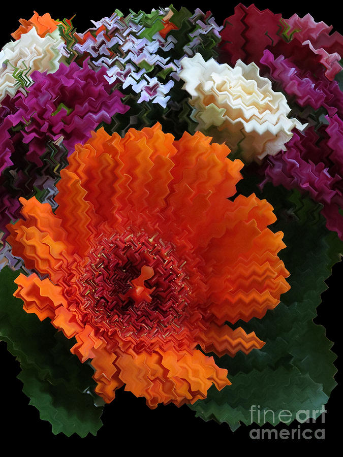 Flower Digital Art - Bright Bouquet by Vijay Sharon Govender
