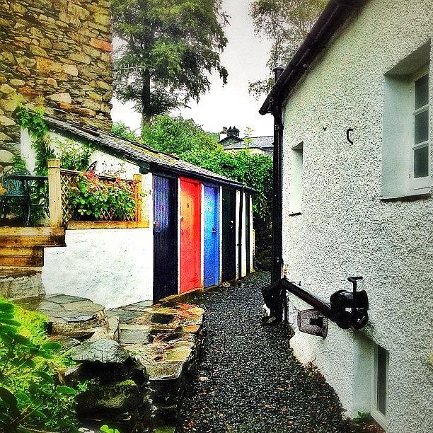 Rainyday Photograph - Bright Doors On A Wet Day #rainyday by Mark  Thornton