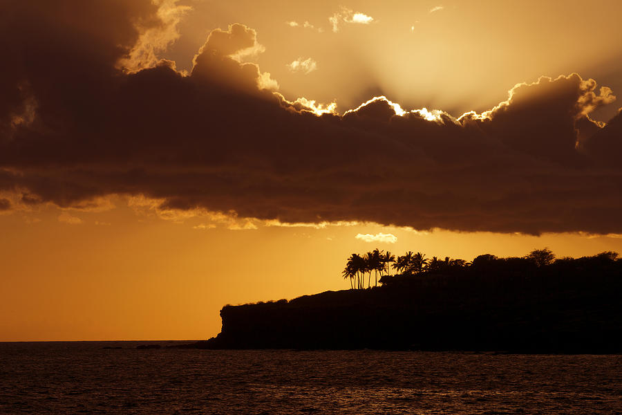 Bright Orange Sunset II Photograph by Ron Dahlquist