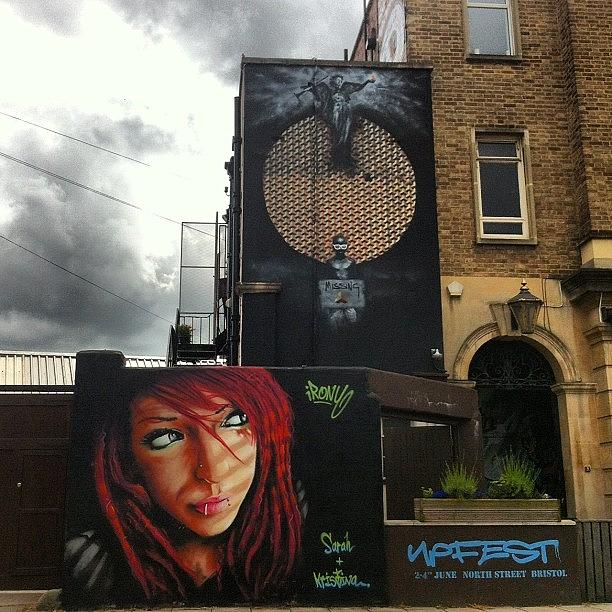 Streetart Photograph - #bristolgraffiti #bristolart #upfest by Nigel Brown