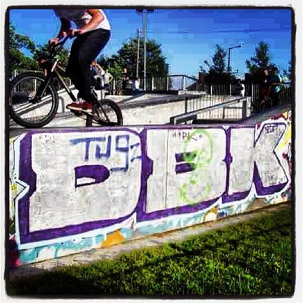 Dbk Photograph - #bristolgraffiti #horfield #skatepark by Nigel Brown