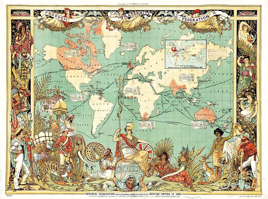 British Empire Drawing by Pg Reproductions