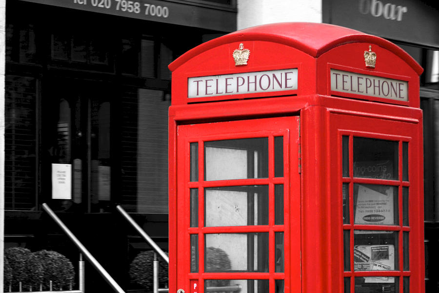 London Photograph - British telephone by Ivan SABO