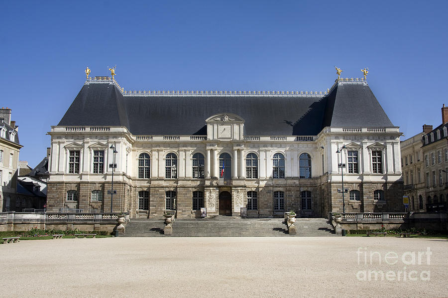 Architecture Photograph - Brittany Parliament by Jane Rix