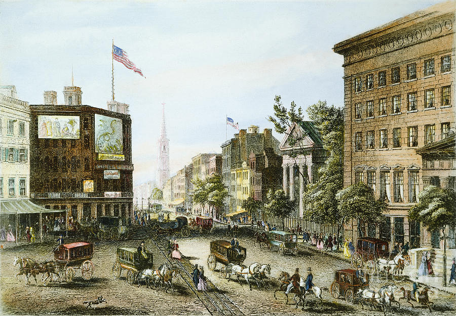 Broadway, Nyc, 1855 Photograph by Granger