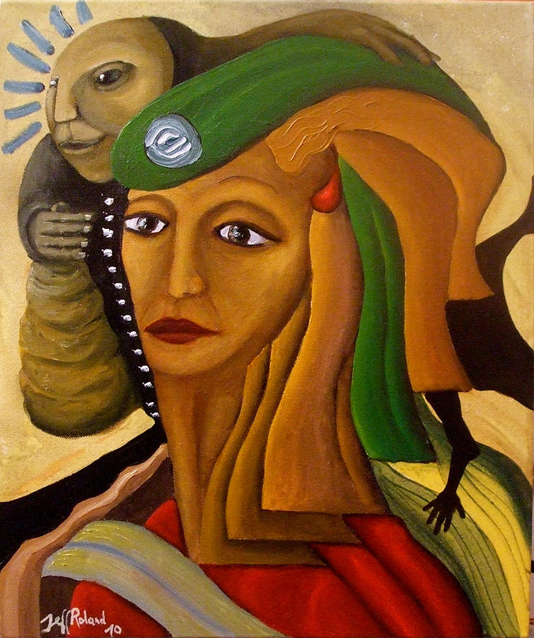 Portrait Painting - Broken Future by Jeff Roland Portrait Painting - Broken Future by Jeff Roland