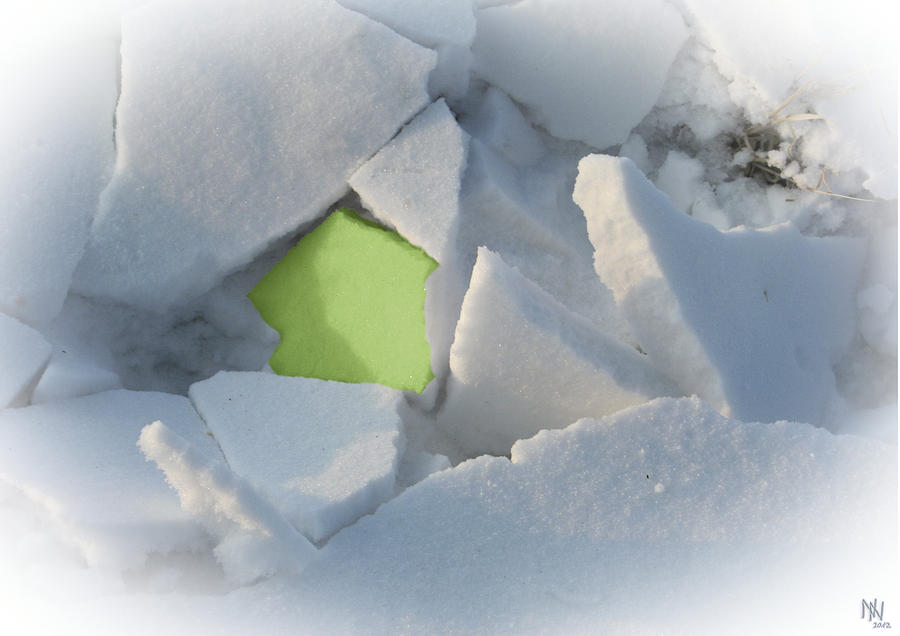 Caspar David Friedrich Digital Art - broken snow II by Nafets Nuarb
