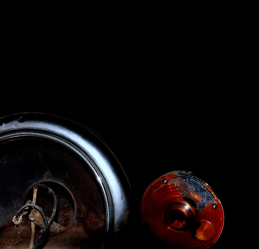 Broken Together - Dodge Headlight - Blinker Photograph by Steven Milner