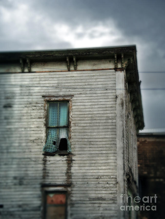 Broken Window in Abandoned House Photograph by Jill Battaglia