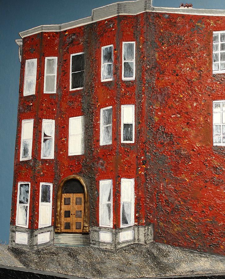 Bronx Building Painting by Robert Handler